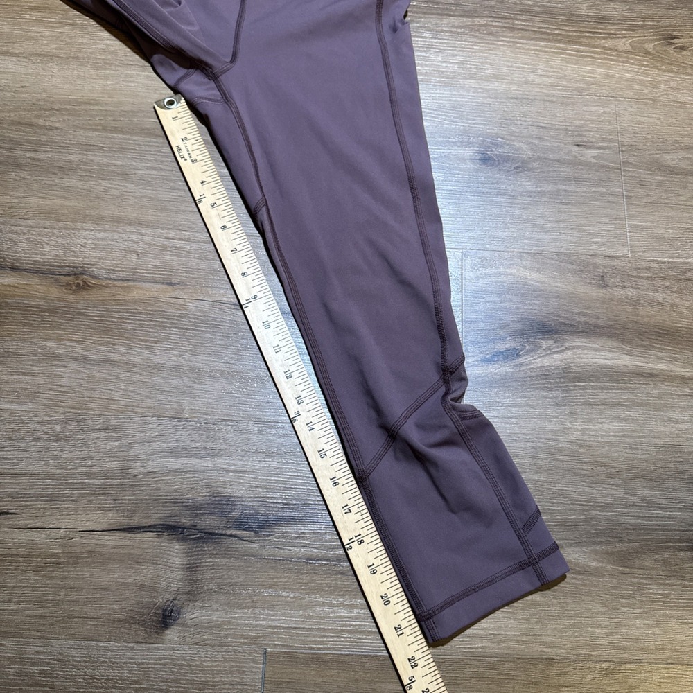 Lululemon Pace Rival Crop‎ 22" Pants Womens Size 6 Cherry Cola Capri Leggings - Picture 7 of 10